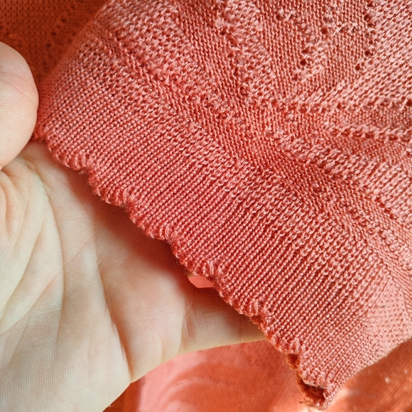 Vintage Retro Finely Knitted Short Sleeve Blouse - Picture 12 of 16